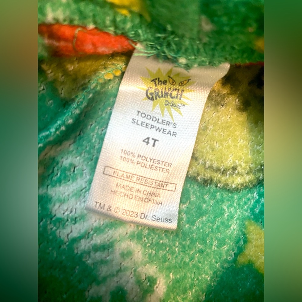 🎄4T THE GRINCH PAJAMA SET FOR BOY/GIRL. 2 PIECE FLEECE DR SUESS OUTFIT CHRISTMAS - Picture 11 of 12